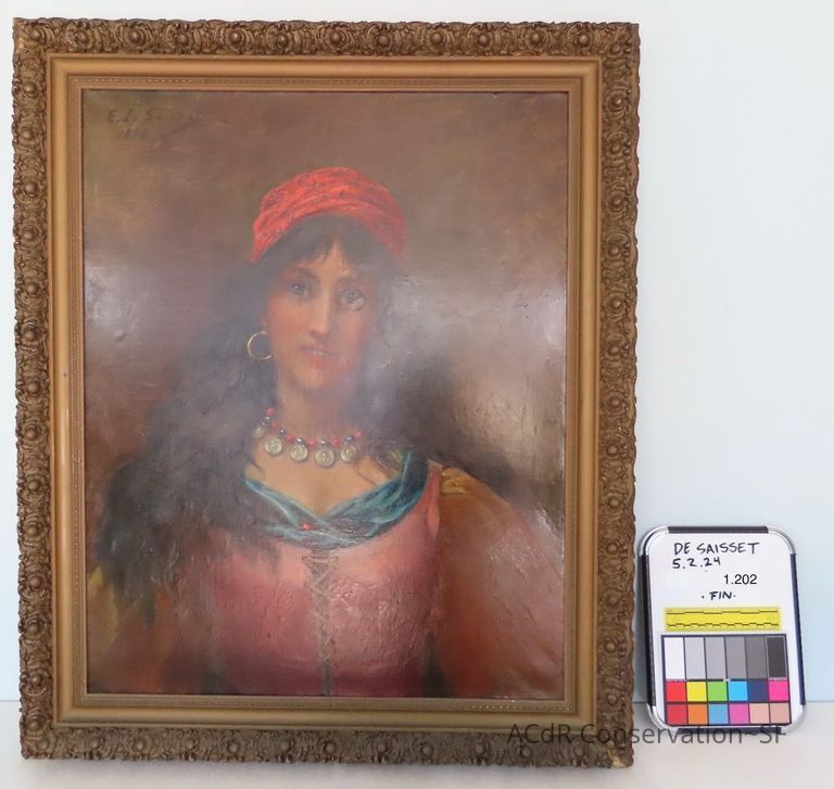          Woman with Red Bandana picture number 1
