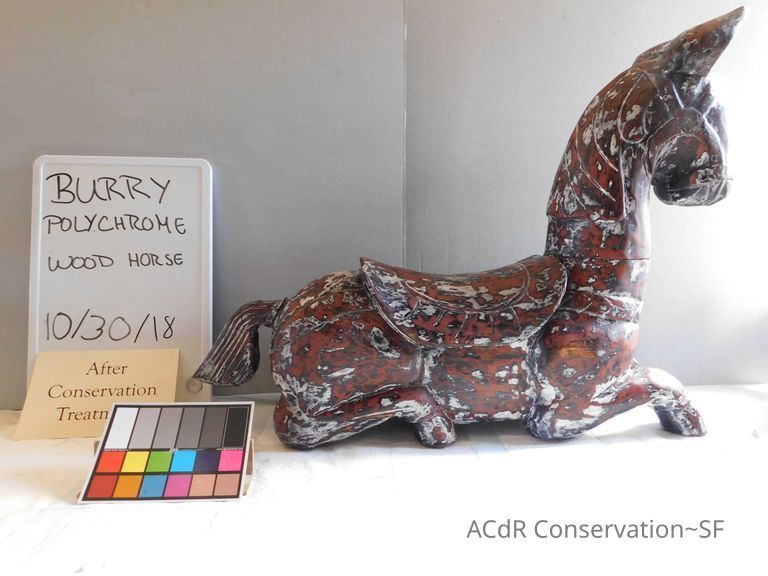 Polychrome Wood Horse