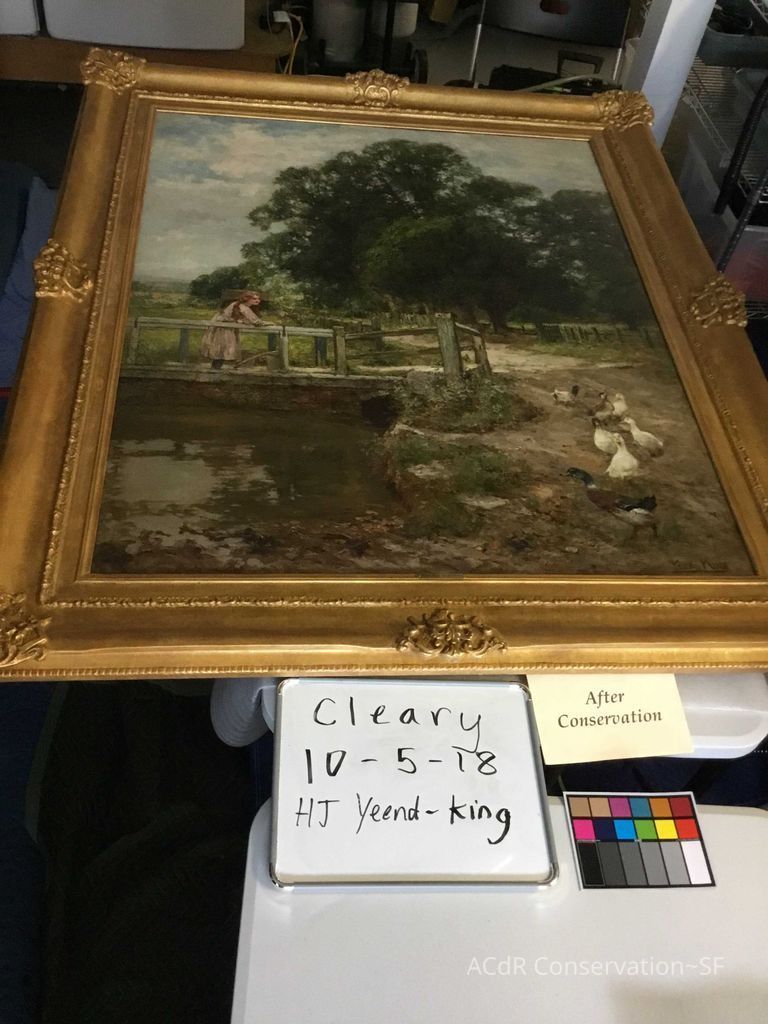 After brush vacuum treatment