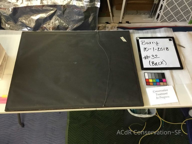 Water scene with red floral motif - Image 2