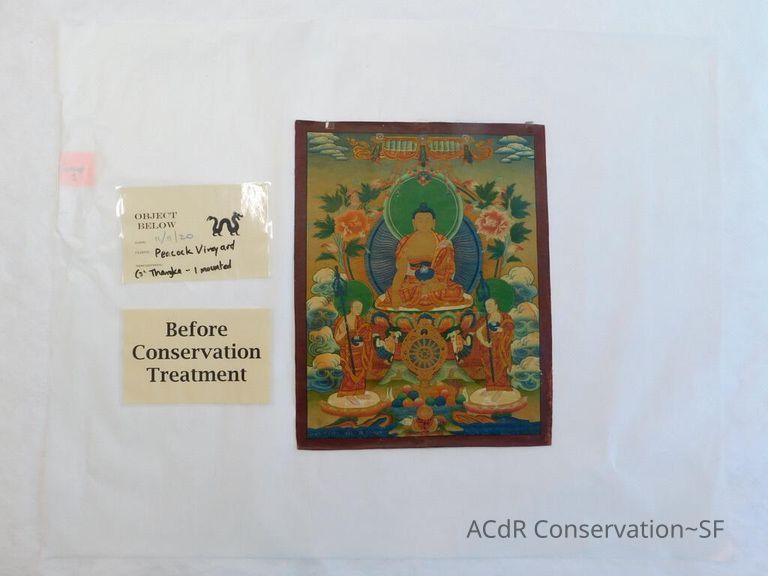          Seated figure with two small attendants picture number 1
