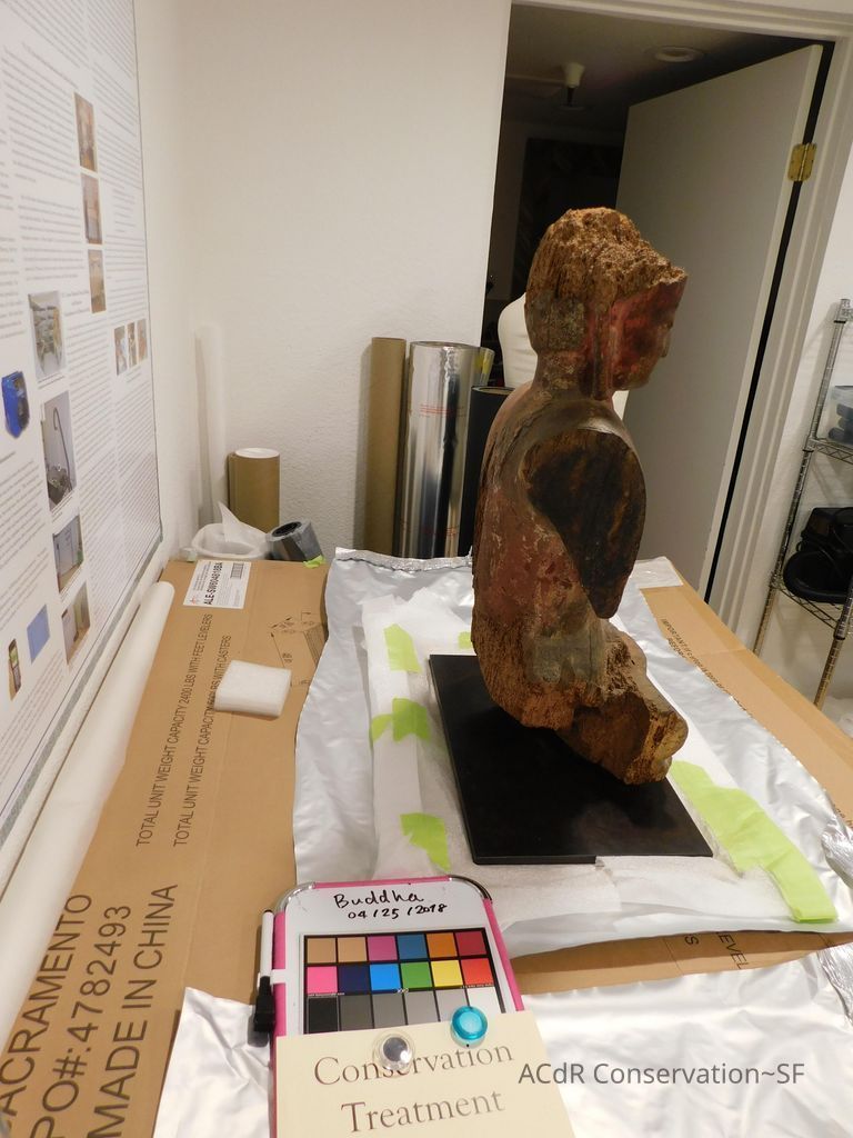 Painted Wooded Buddha - Image 13