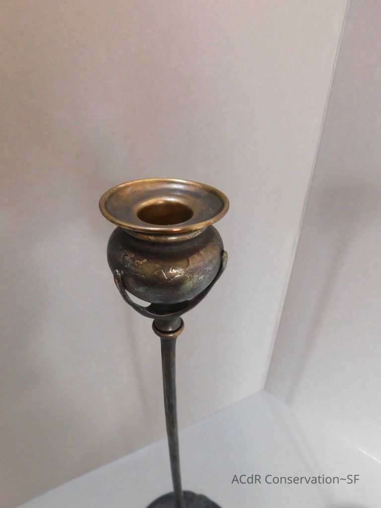 Bronze Tiffany Candlesticks - Image 9