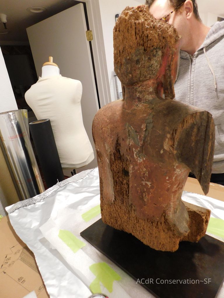 Painted Wooded Buddha - Image 14