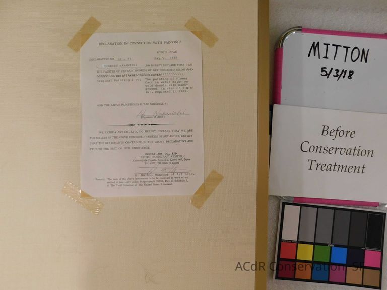 Japanese Painted Screen - Image 12