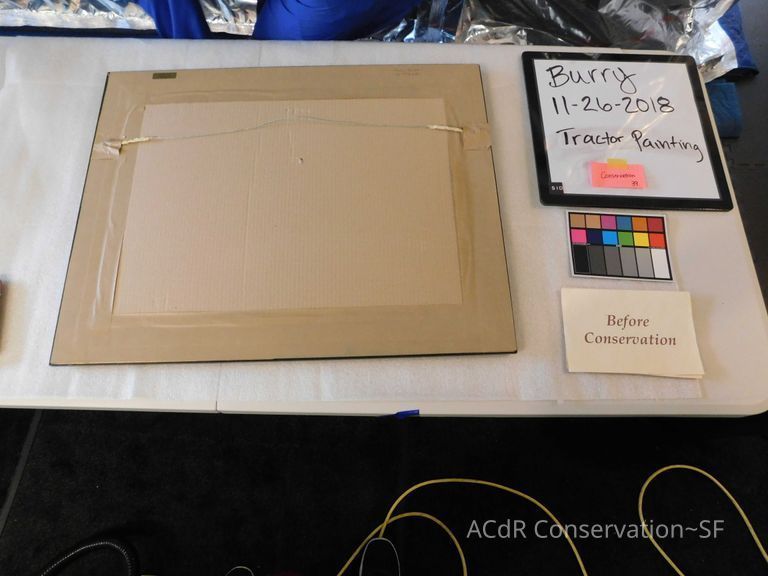 “Noon Break” Tractor painting - Image 2