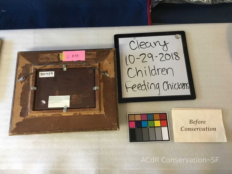          Children feeding the chickens  picture number 1
