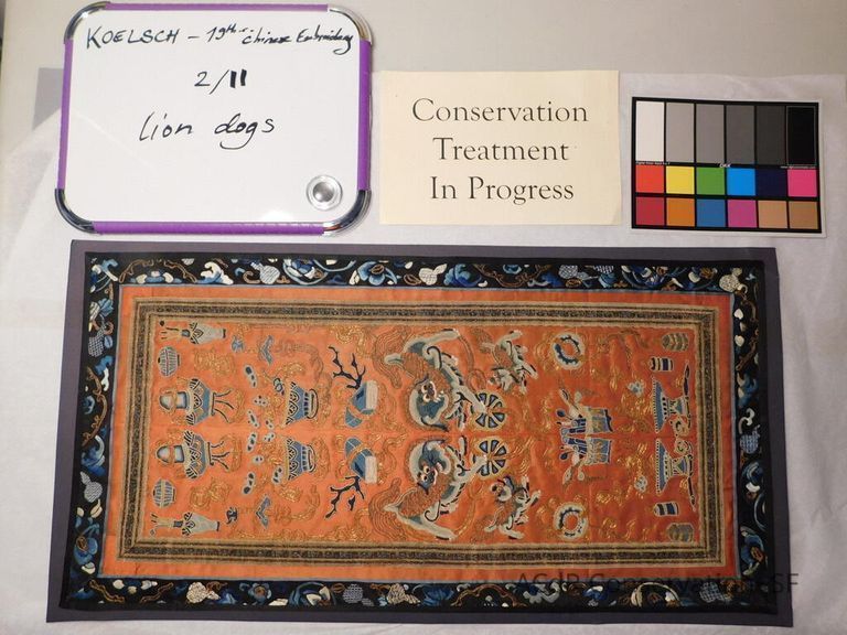 Chinese Imperial Court Sleeve - Lion Dogs - Image 14