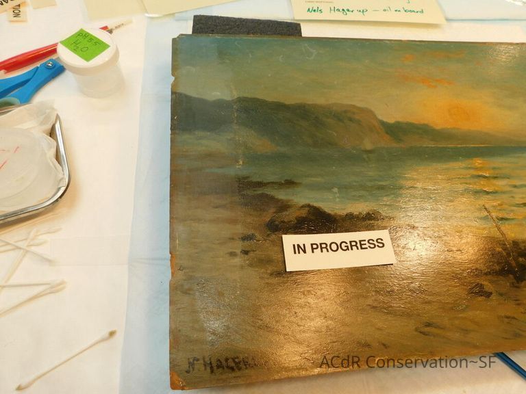 Seascape by Nels Hagerup painting - Image 74