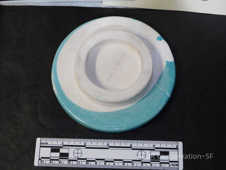 Pale mint blue ceramic plaque - Image 38