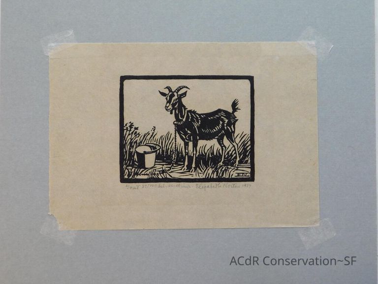 #18 - Woodblock Print -Goat - Image 15