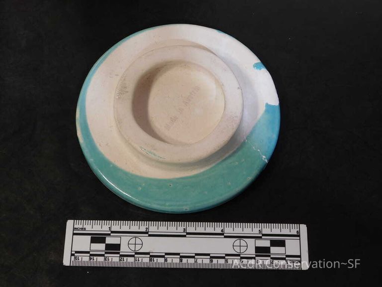 Pale mint blue ceramic plaque - Image 41