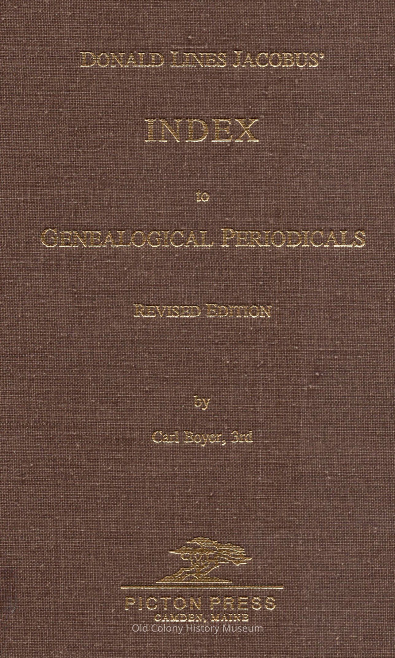 Donald Lines Jacobus' index to genealogical periodicals picture number 1