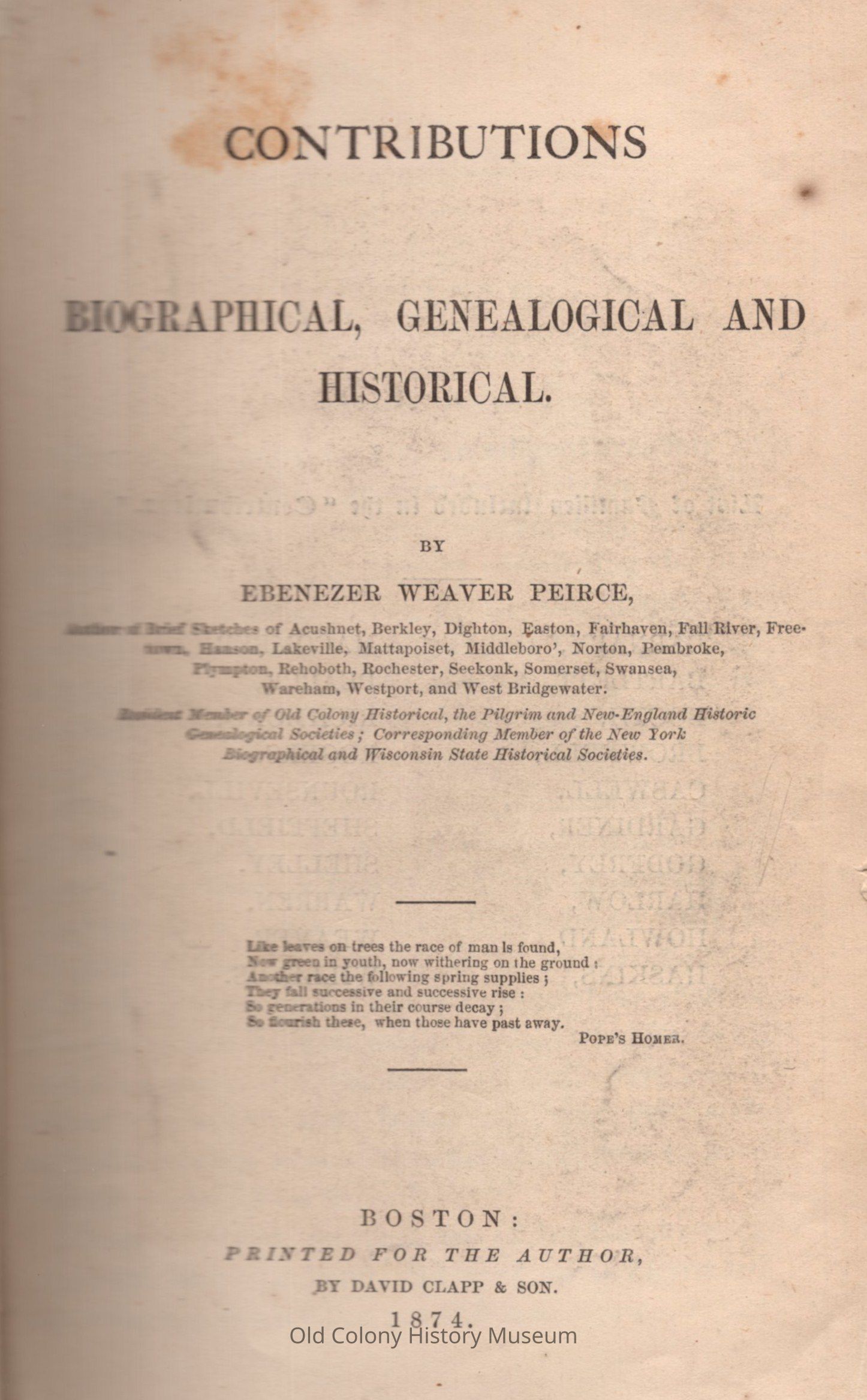 Contributions Biographical, Genealogical, and Historical picture number 1