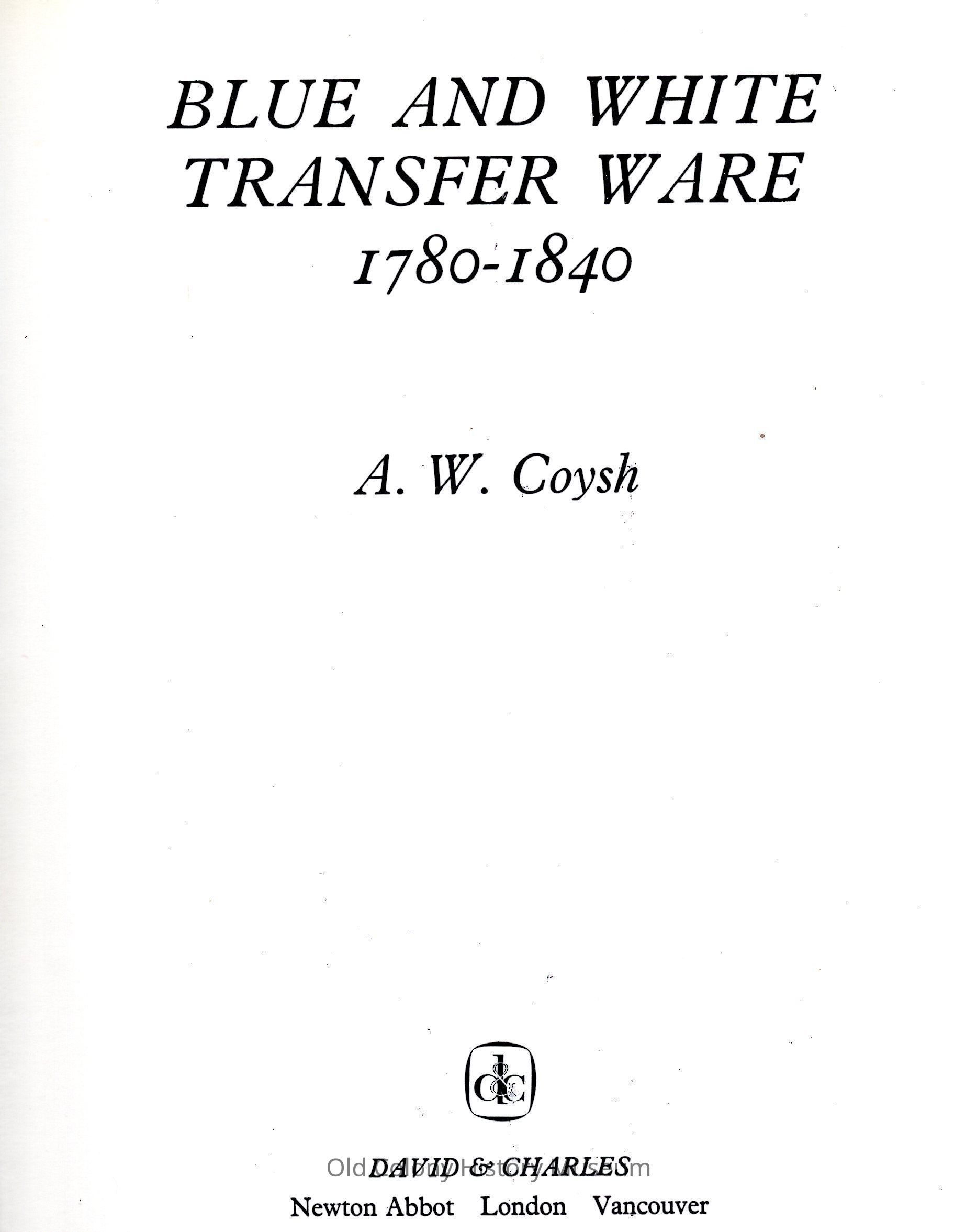 Blue and White Transfer Ware 1780-1840 picture number 1