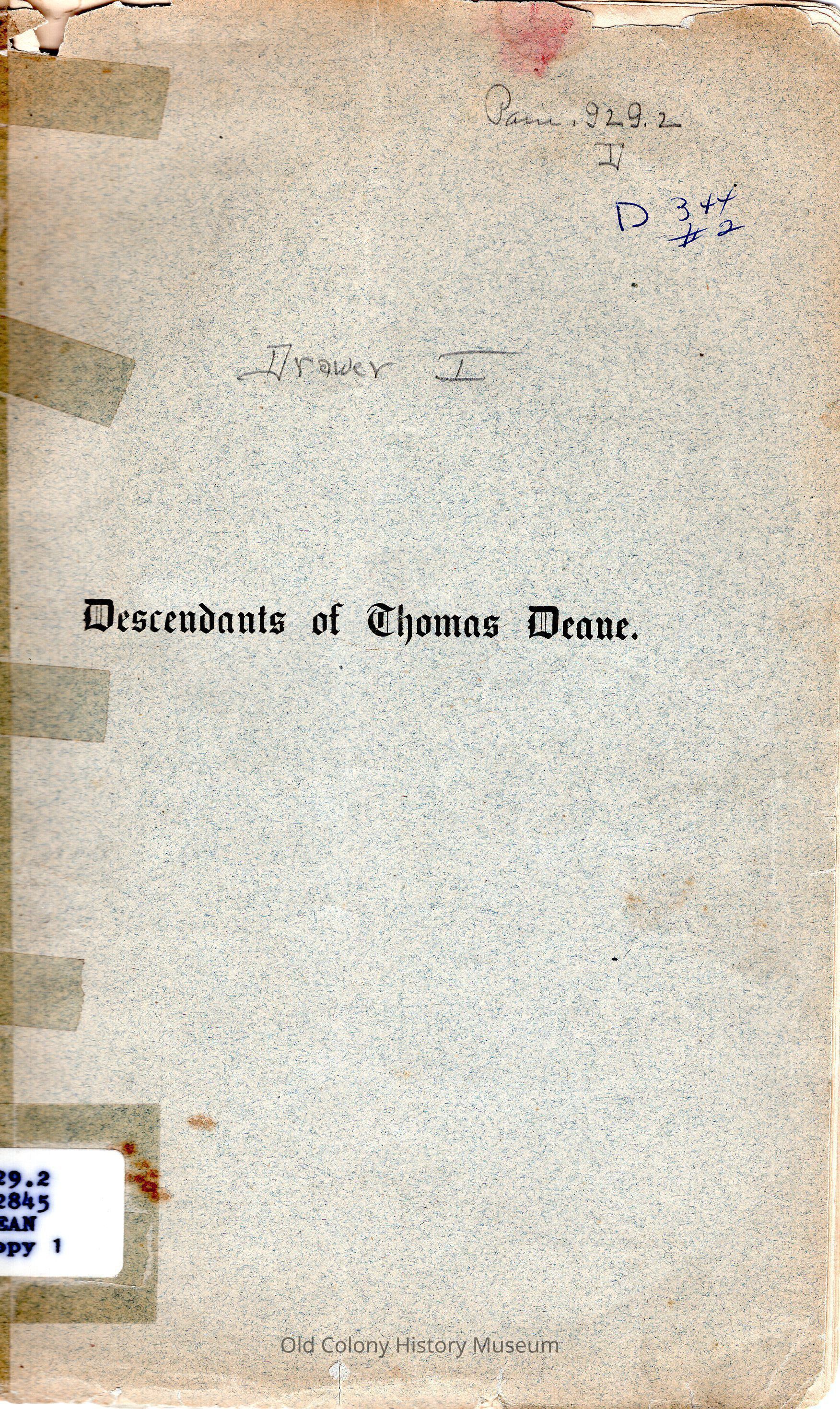 Descendants of Thomas Deane, of Massachusetts and New Hampshire picture number 1