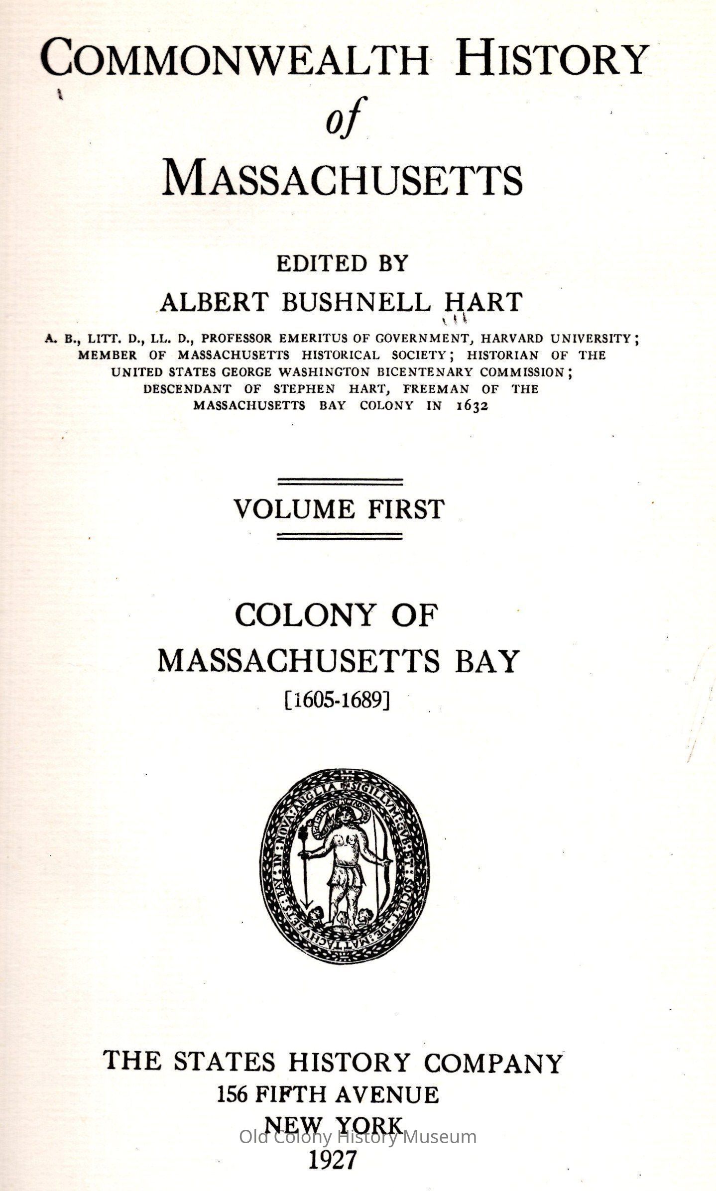 Commonwealth History of Massachusetts, Colony, Province, and State picture number 1