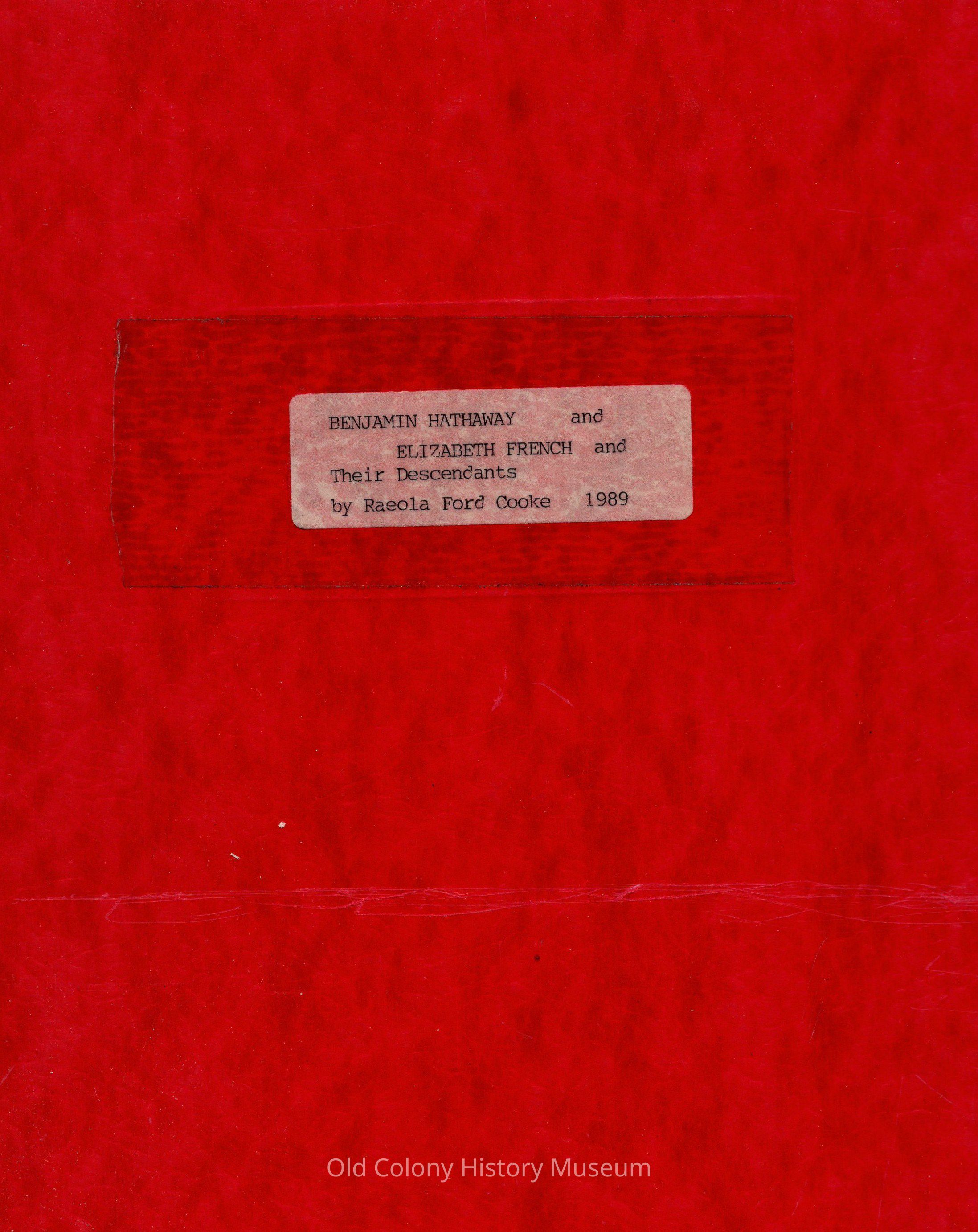 Descendants of Benjamin Hathaway and Elizabeth French picture number 1