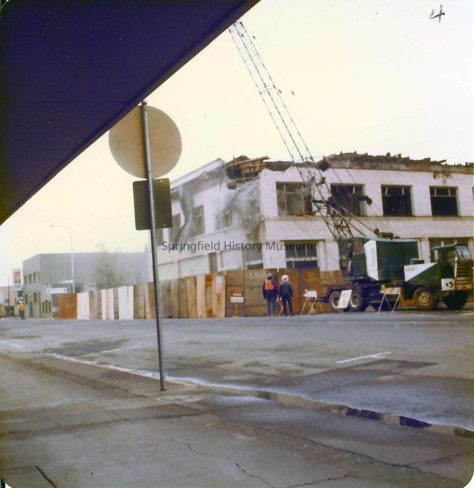 Springfield History Museum - Photograph of Demolition of U.S. Bank ...