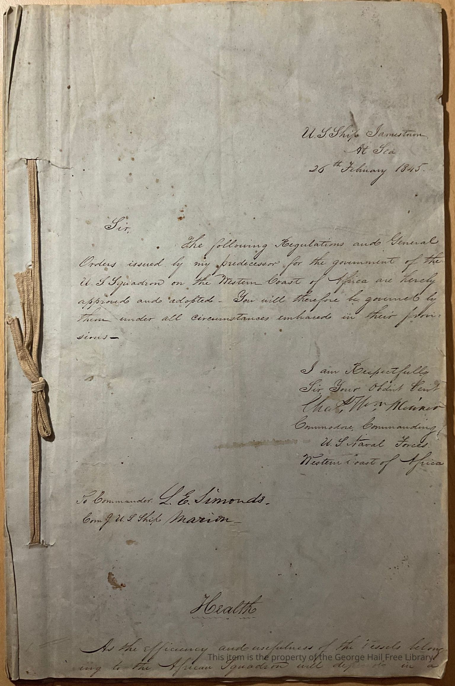 L.E. Simonds Papers