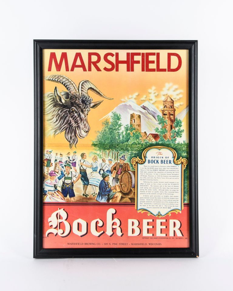 Marshfield Bock Beer Legend Sign