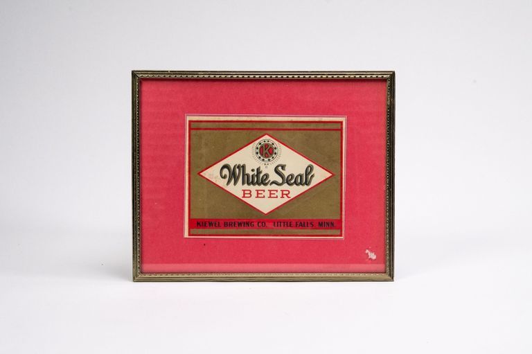 White Seal Framed Sticker Decal