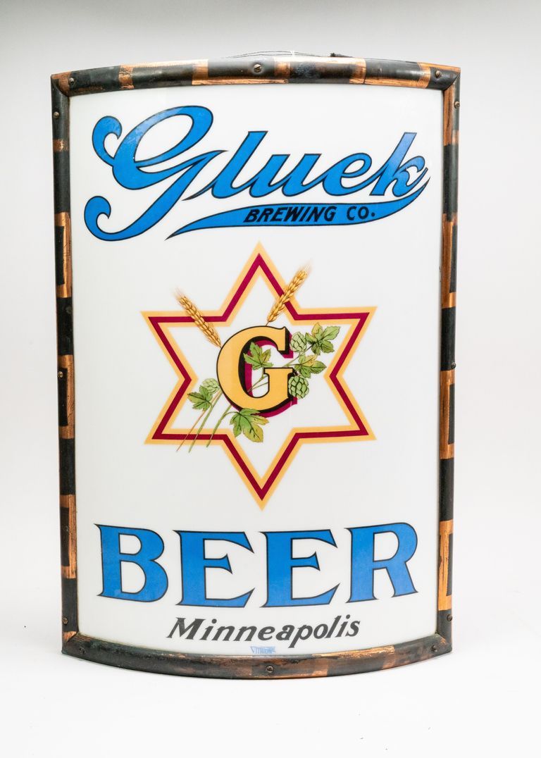 Gluek's Vitrolite Corner Sign
