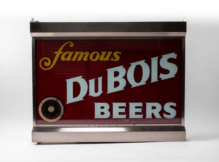 Famous DuBois Beers Hanging Sign
