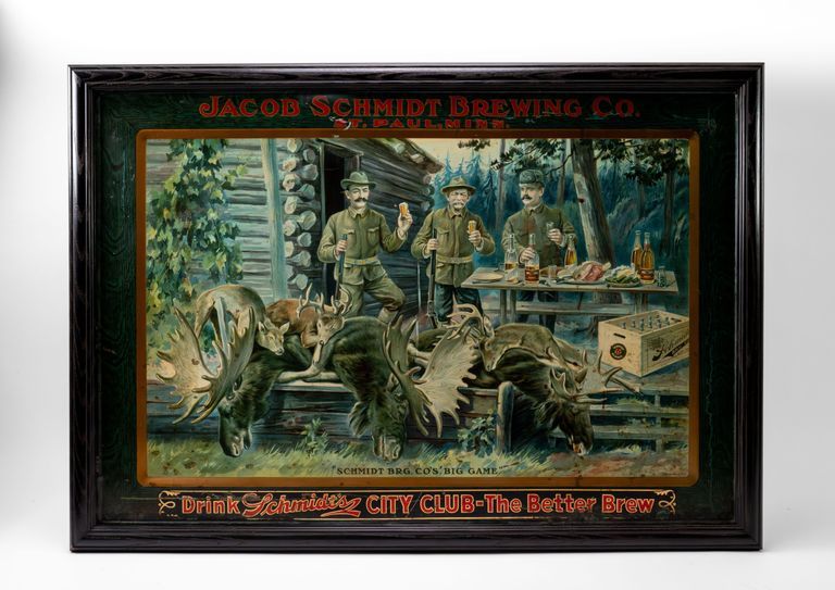Schmidt's City Club "Big Game" Tin Sign
