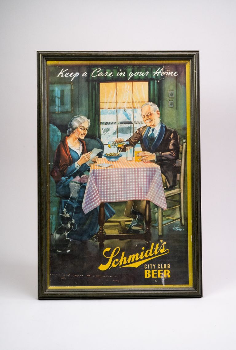 City Club "Keep a Case in your Home" Carboard Sign