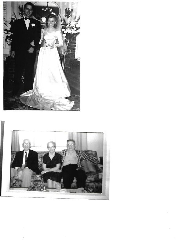 Third photo: THE KEYS TOURIST HOME -Mrs. E. F. Keys. Prop. - Dumfries, Va.
32 Miles South of Washington, D.C. - On U. S. Route No. 1. Rooms. Bath. Free Garage.
Fourth Photo: L. to R Edward Wadell Fraley
Jane Brawner
Fifth Photo: L. to R.: Randoplh Smoot Brawner, Genevive Higgins Brawner Garrison, Warfield Scott Brawner.
Late 1960s