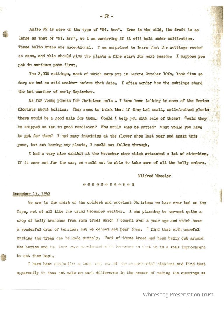          Letters Between Elizabeth White and Wilfrid Wheeler picture number 1
   