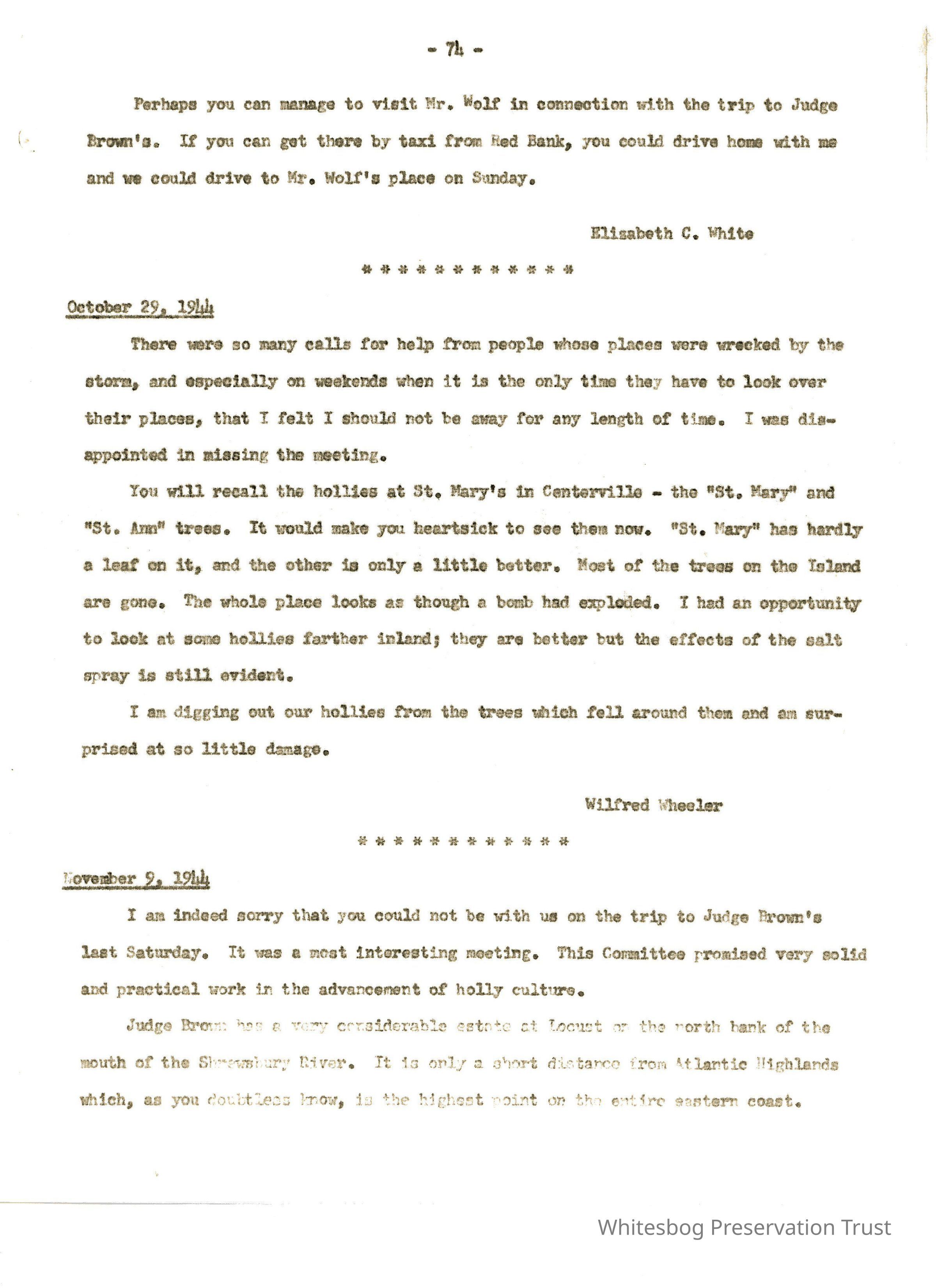Letters Between Elizabeth White and Wilfrid Wheeler picture number 1