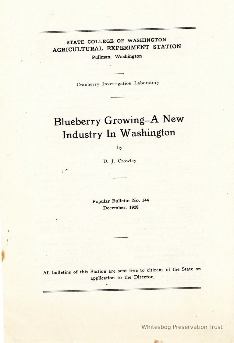          Blueberry Growing: A New Industry For Washington picture number 1
   