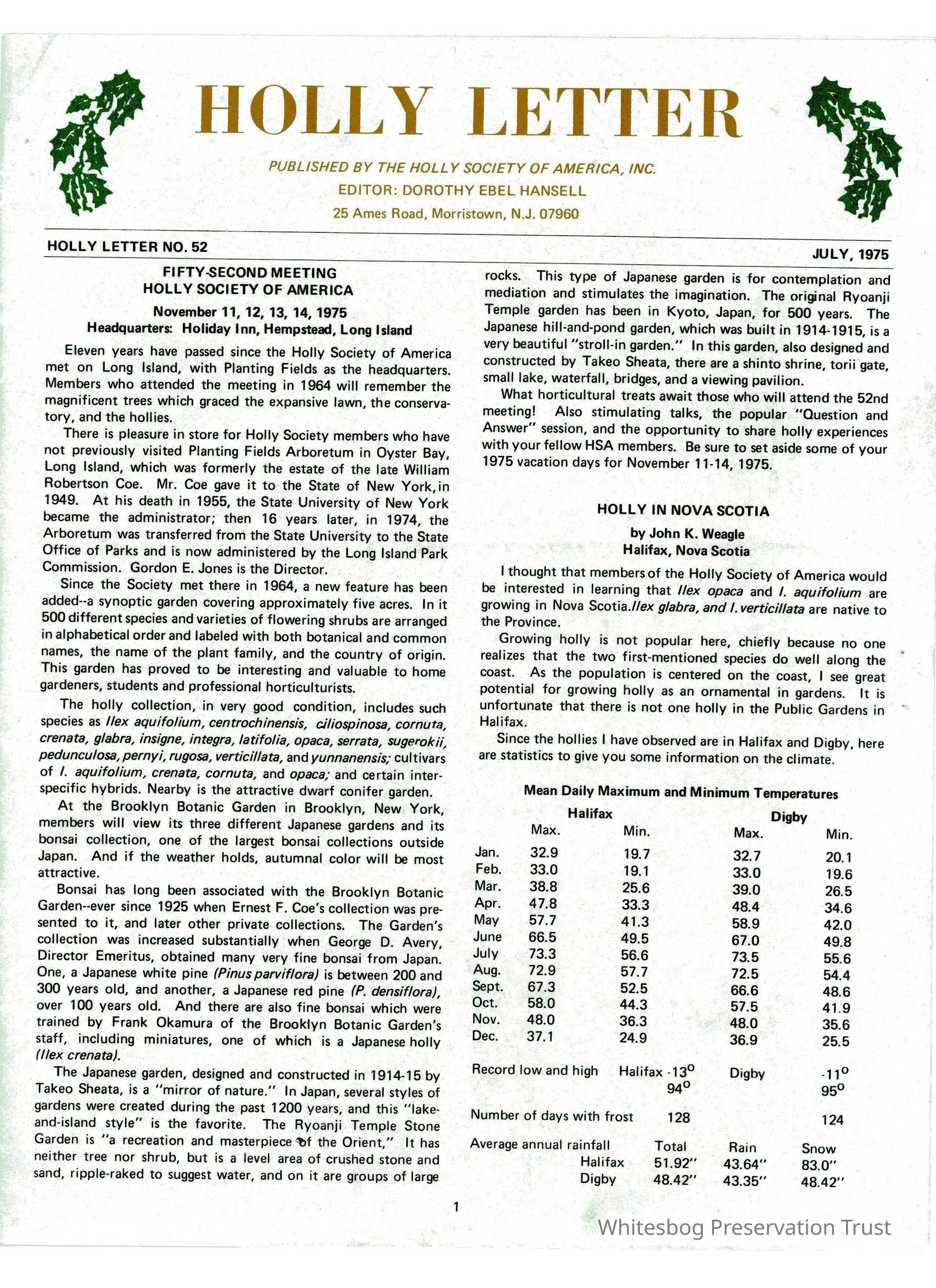          Holly Letter No. 52 picture number 1
   