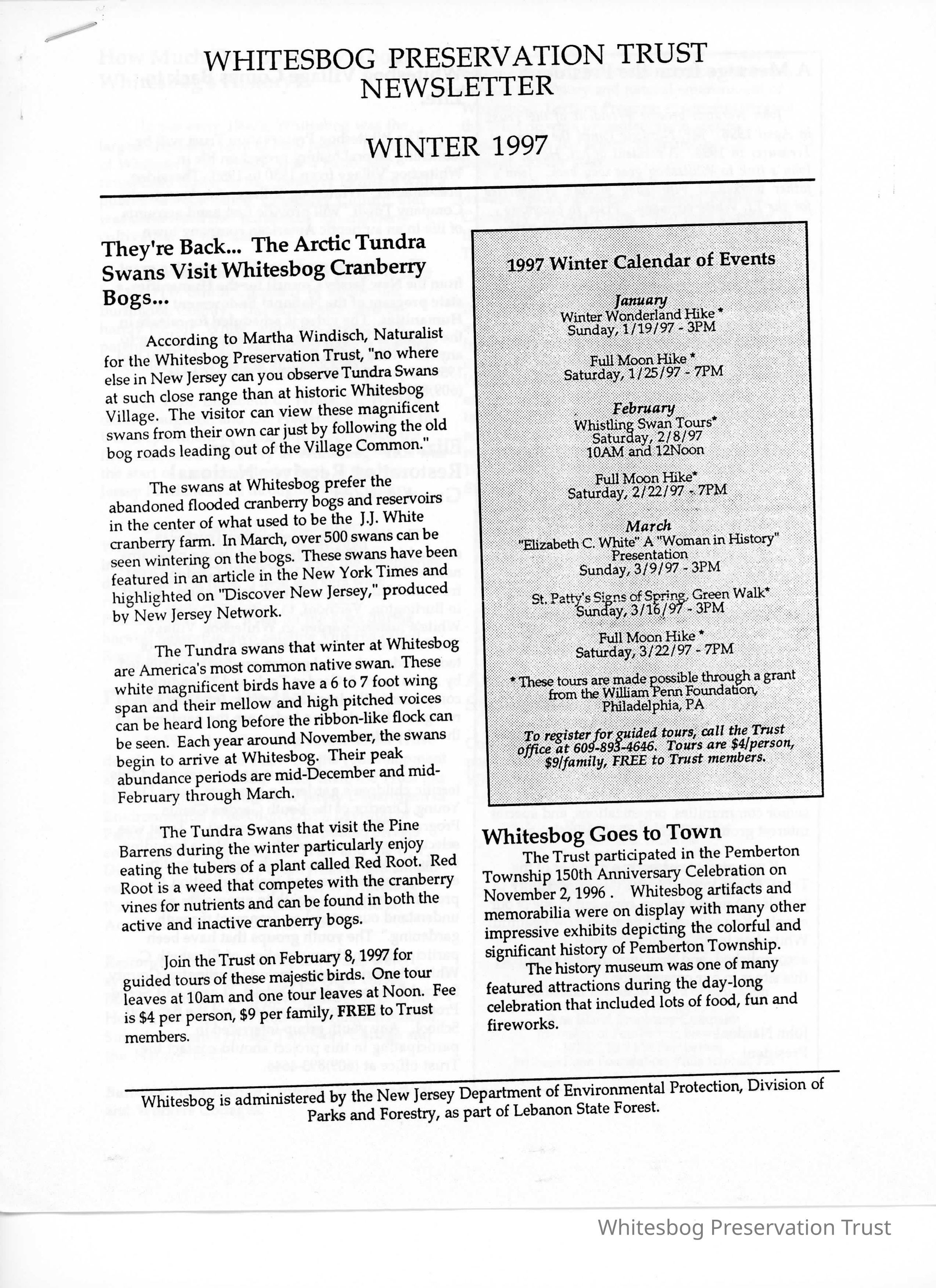 The Whitesbog Preservation Trust Newsletter picture number 1
