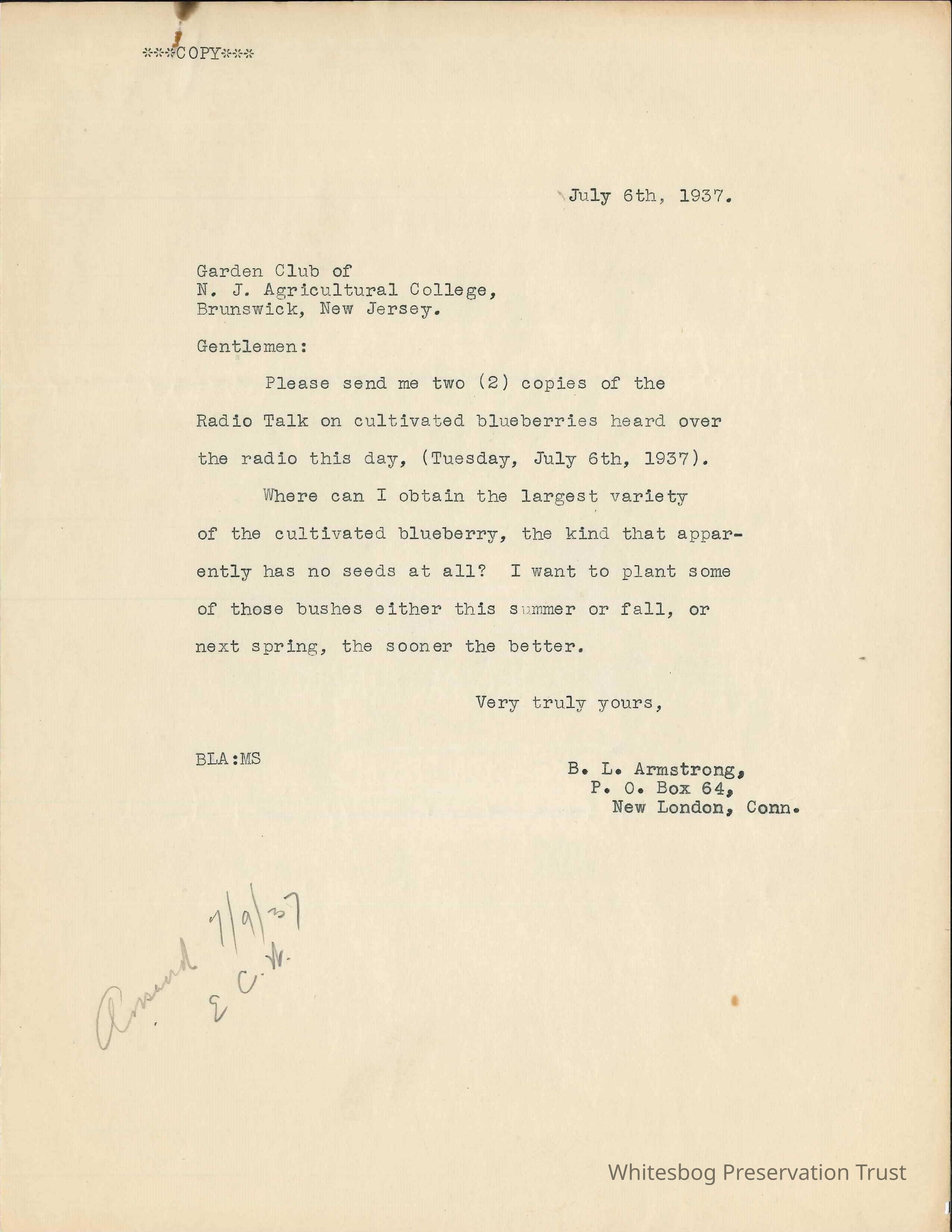          Request For Transcript
   