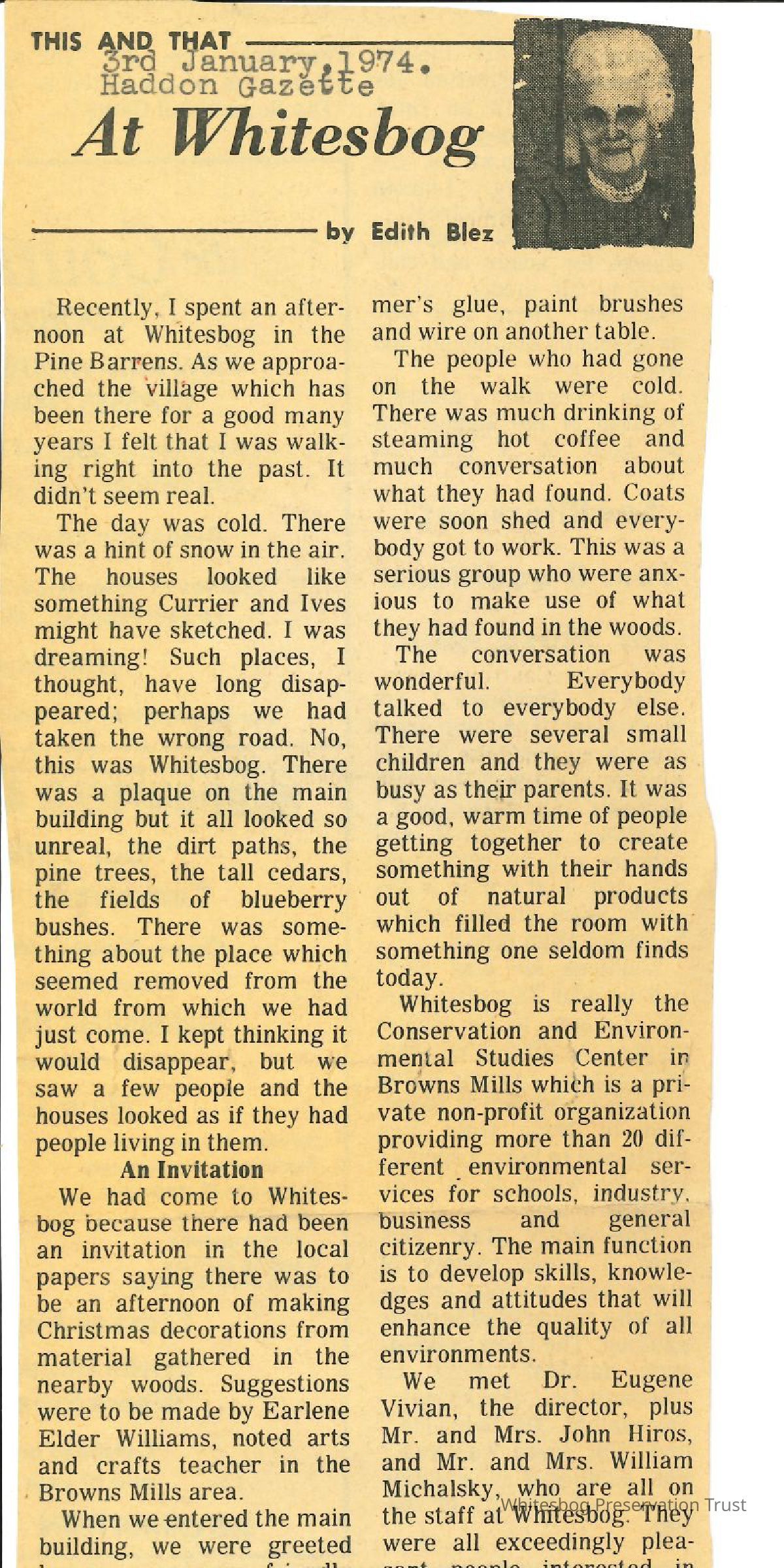 Whitesbog Newspaper Collection