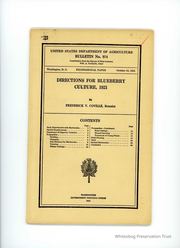          Directions For Blueberry Culture, 1921 picture number 1
   