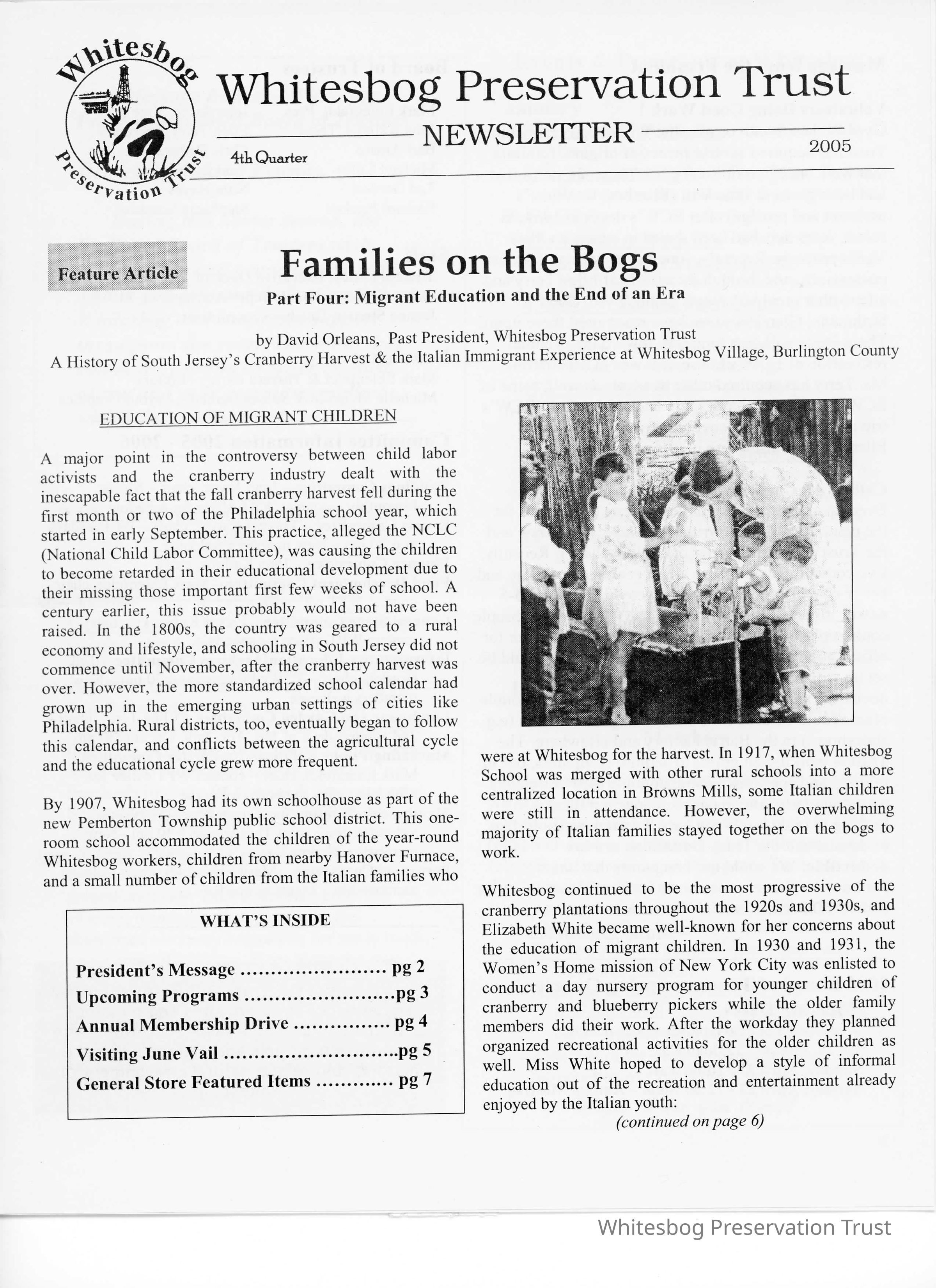 The Whitesbog Preservation Trust Newsletter picture number 1