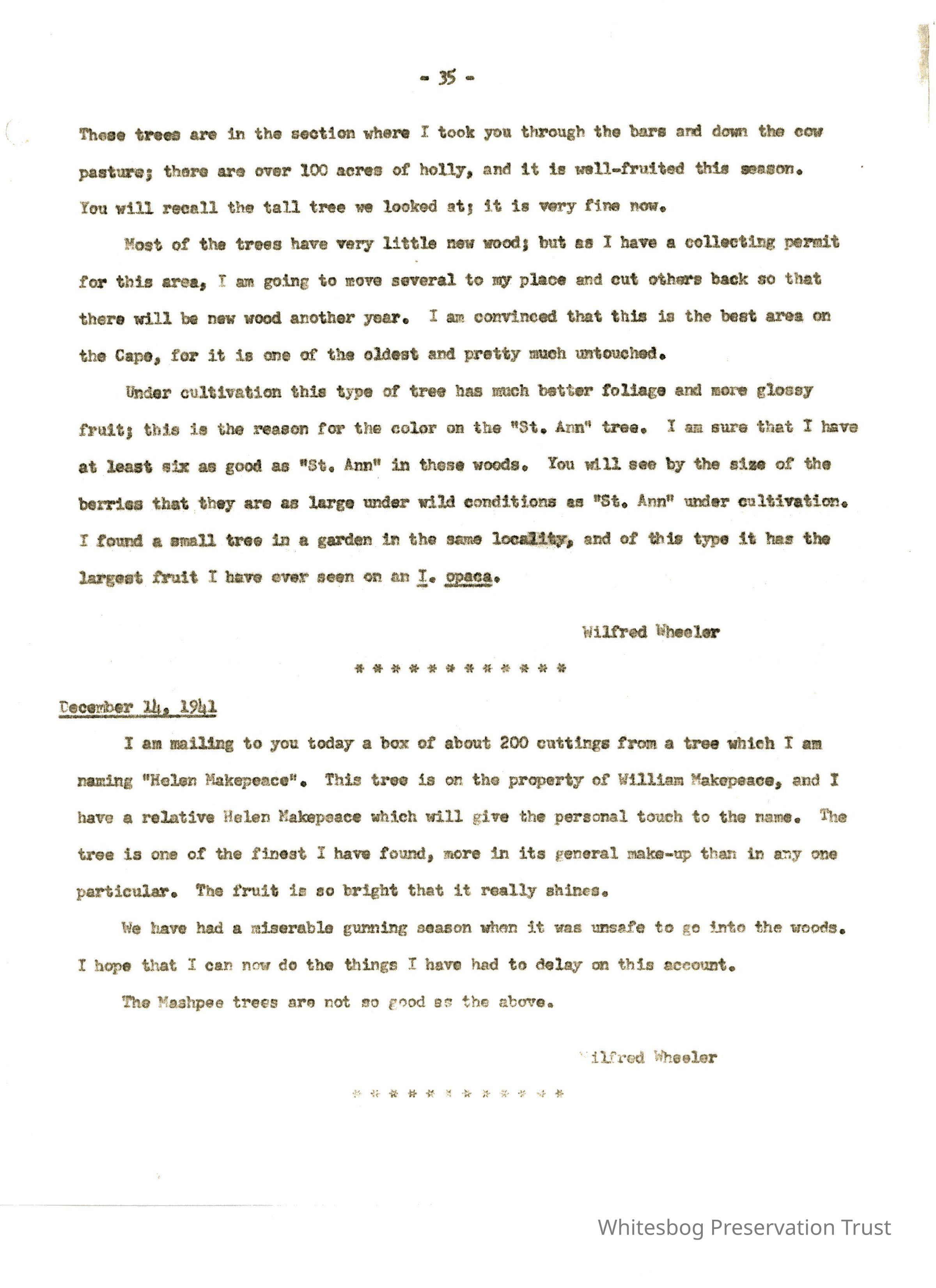 Letters Between Elizabeth White and Wilfrid Wheeler picture number 1