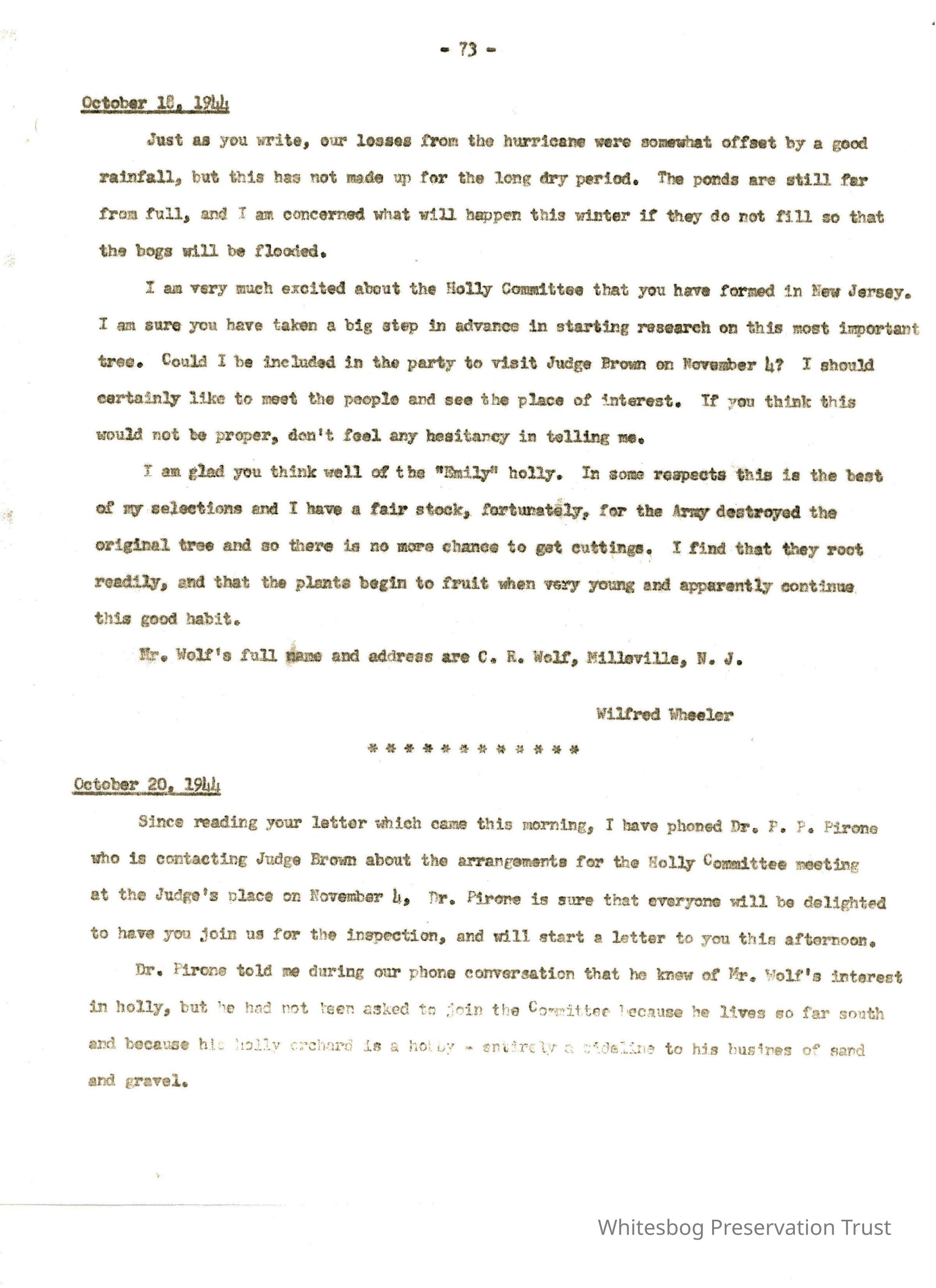 Letters Between Elizabeth White and Wilfrid Wheeler picture number 1
