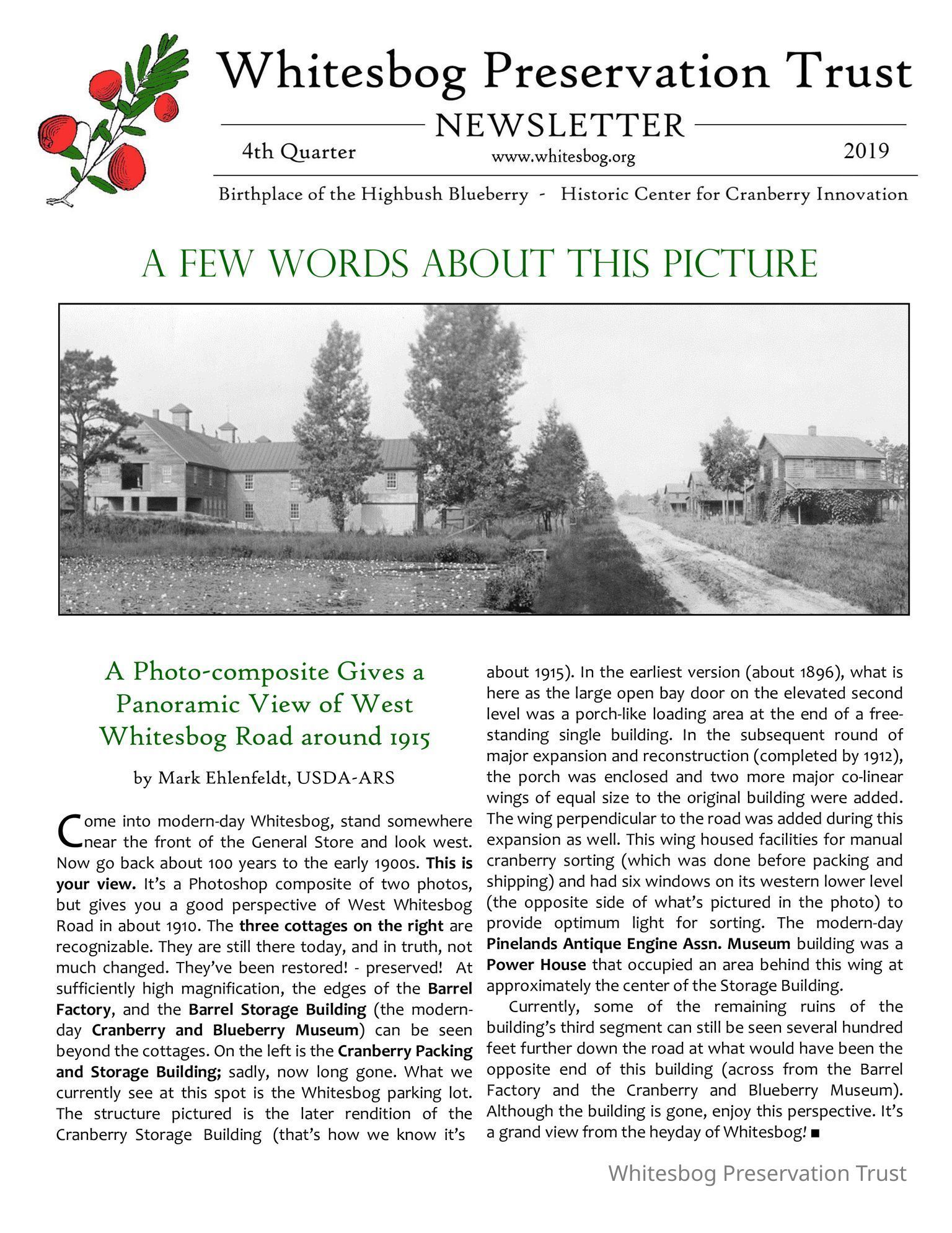 Whitesbog Preservation Trust Newsletter Collection