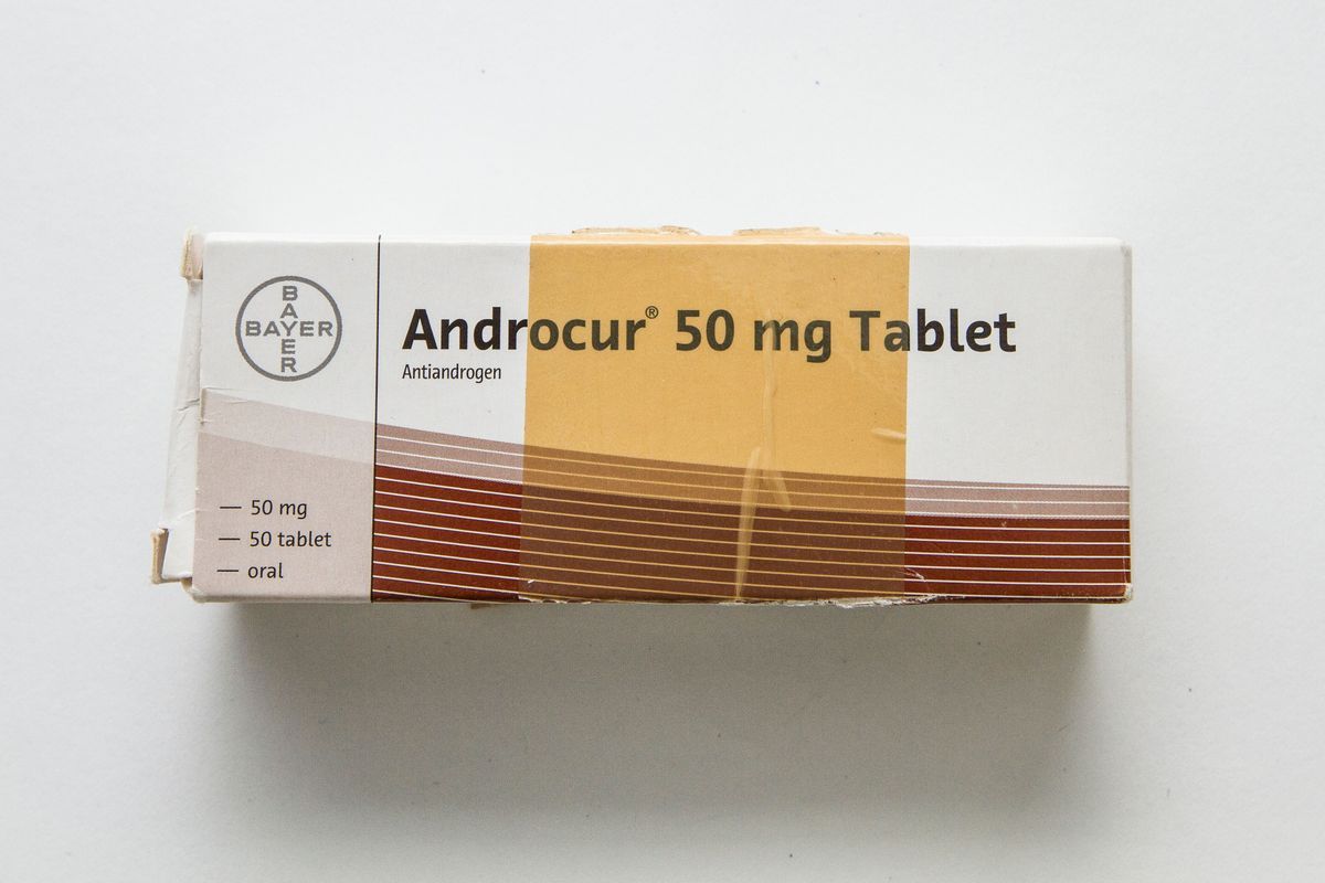 Box reading "Androcure 50mg Tablet"