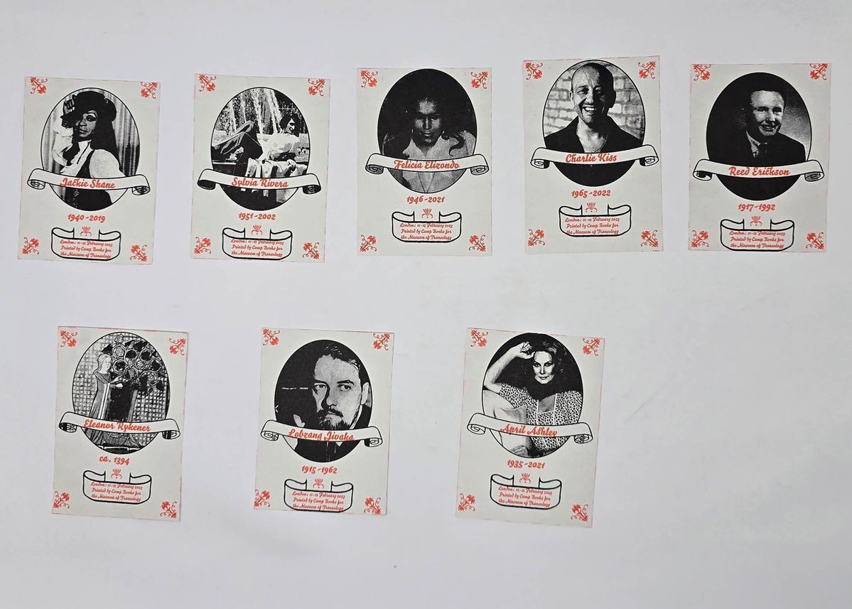 Eight "Camp Books" prints given as prize in MoT Treasure Hunt.