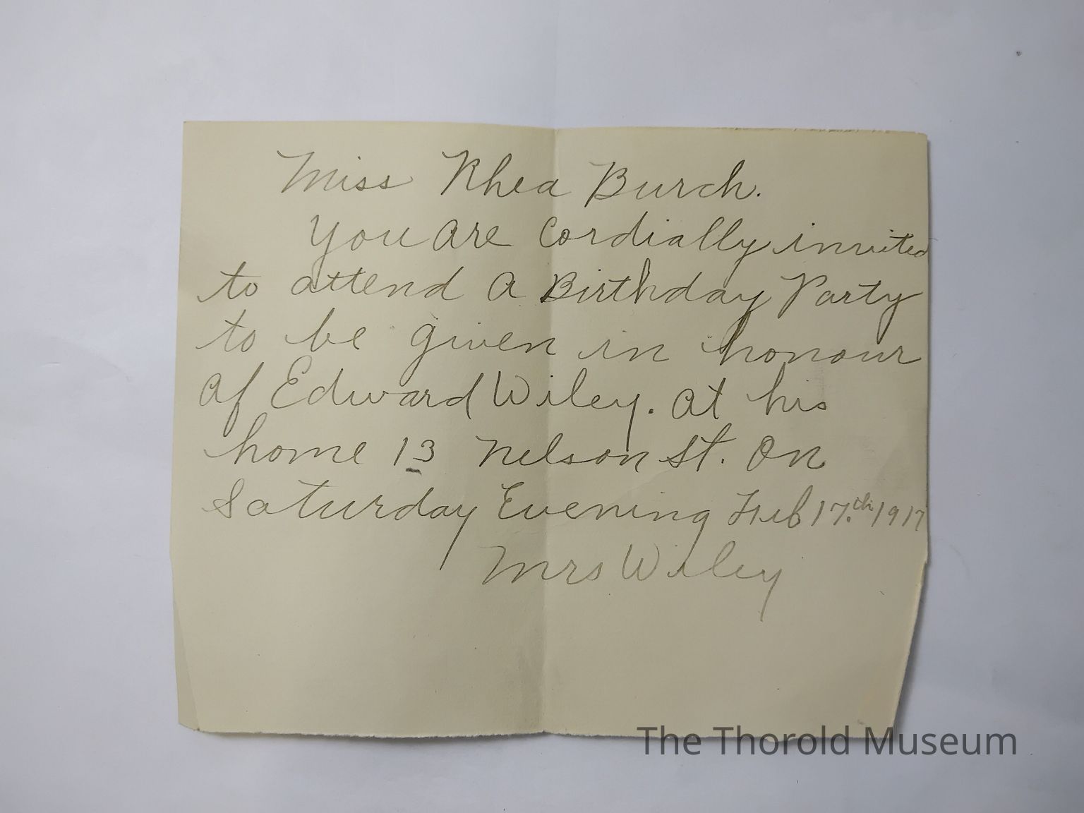 Thorold Family Letters