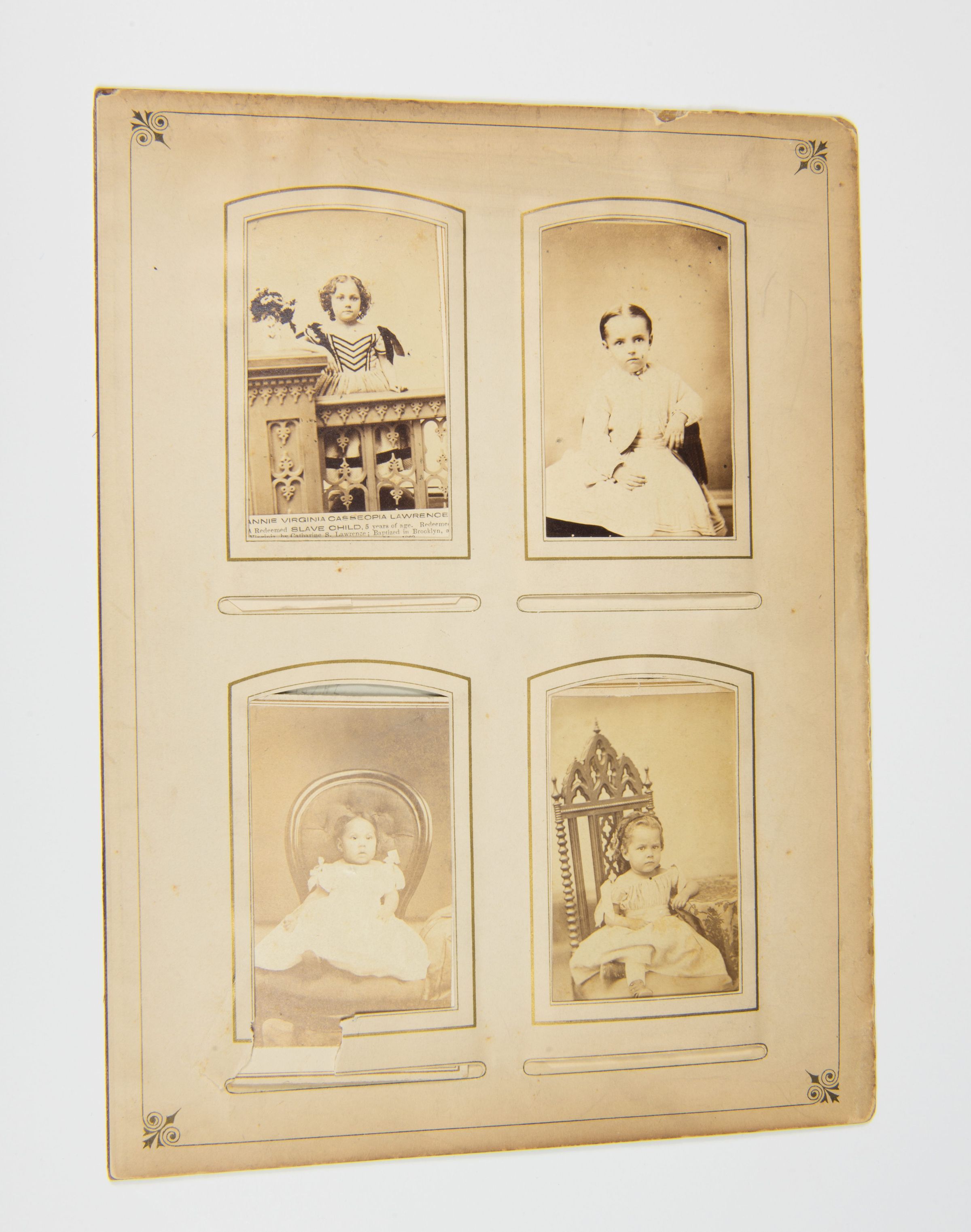 Portrait Album Page Featuring Formerly Enslaved Children picture number 1