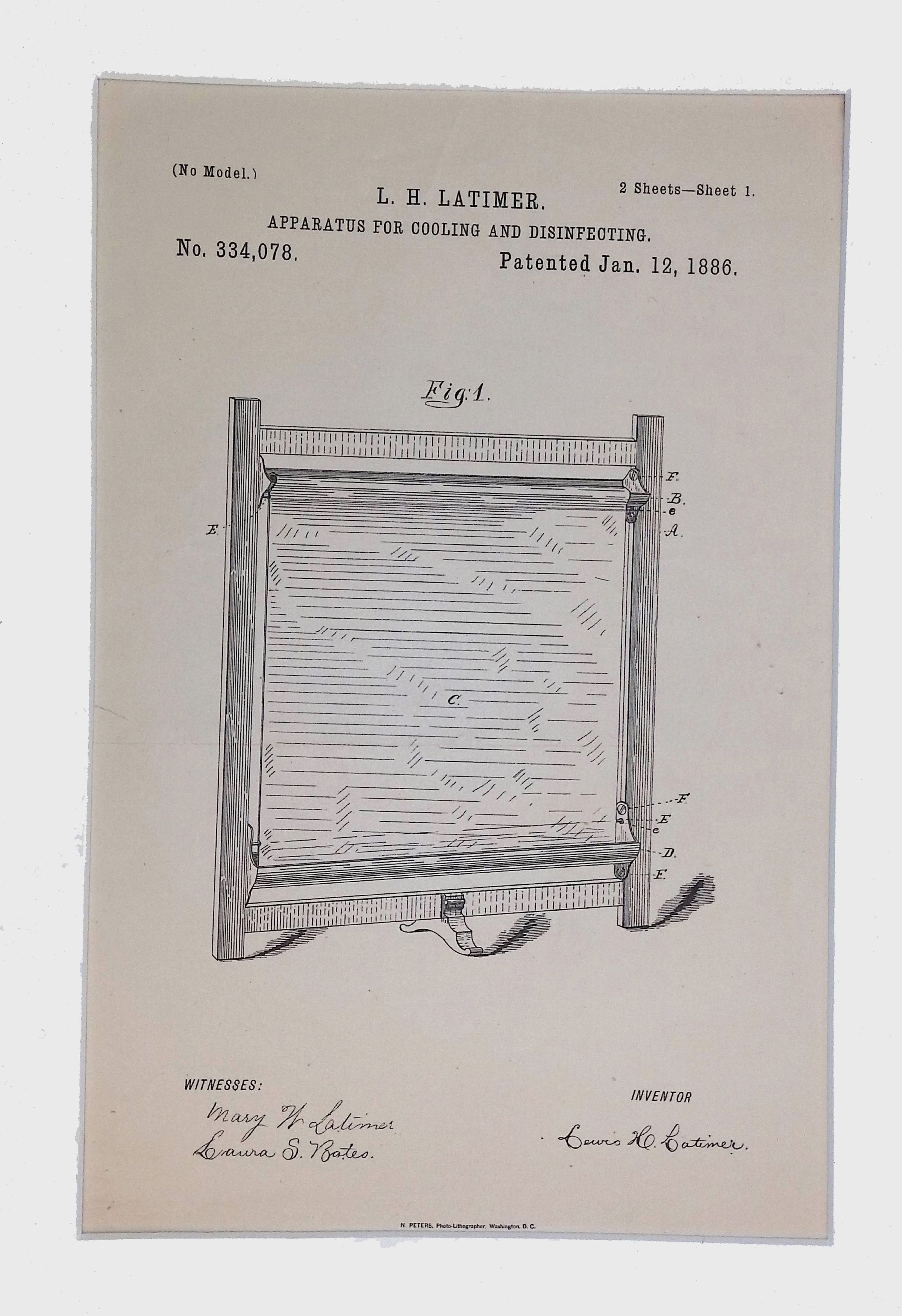 Apparatus for Cooling and Disinfecting, (1 folder, 1886) picture number 1