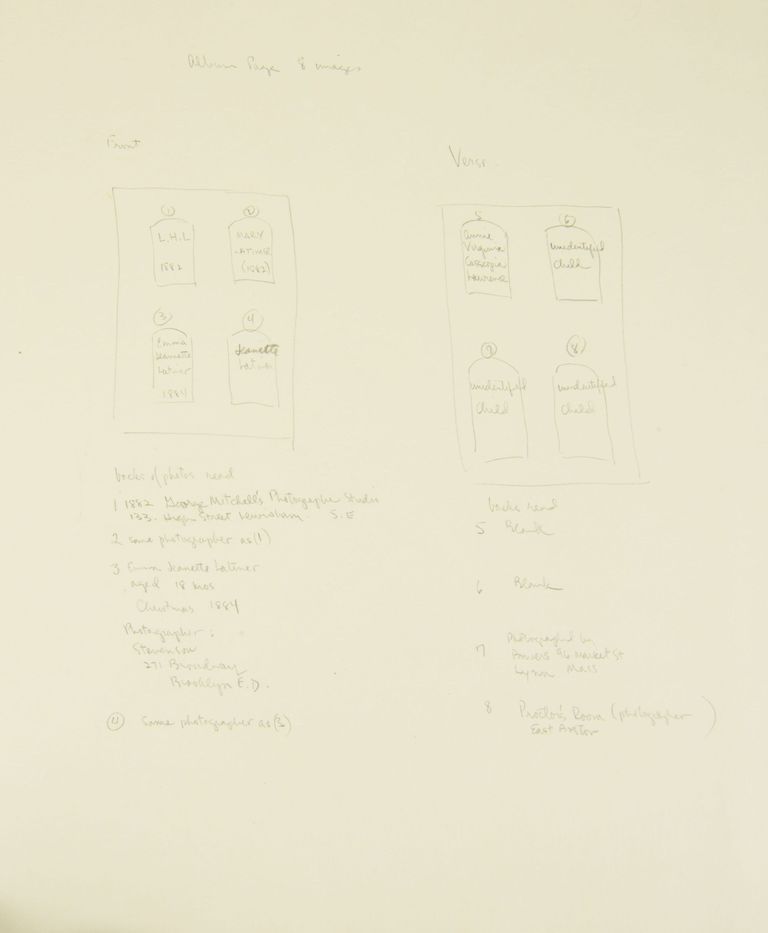 Annotated Album Page with Photograph Arrangements picture number 1