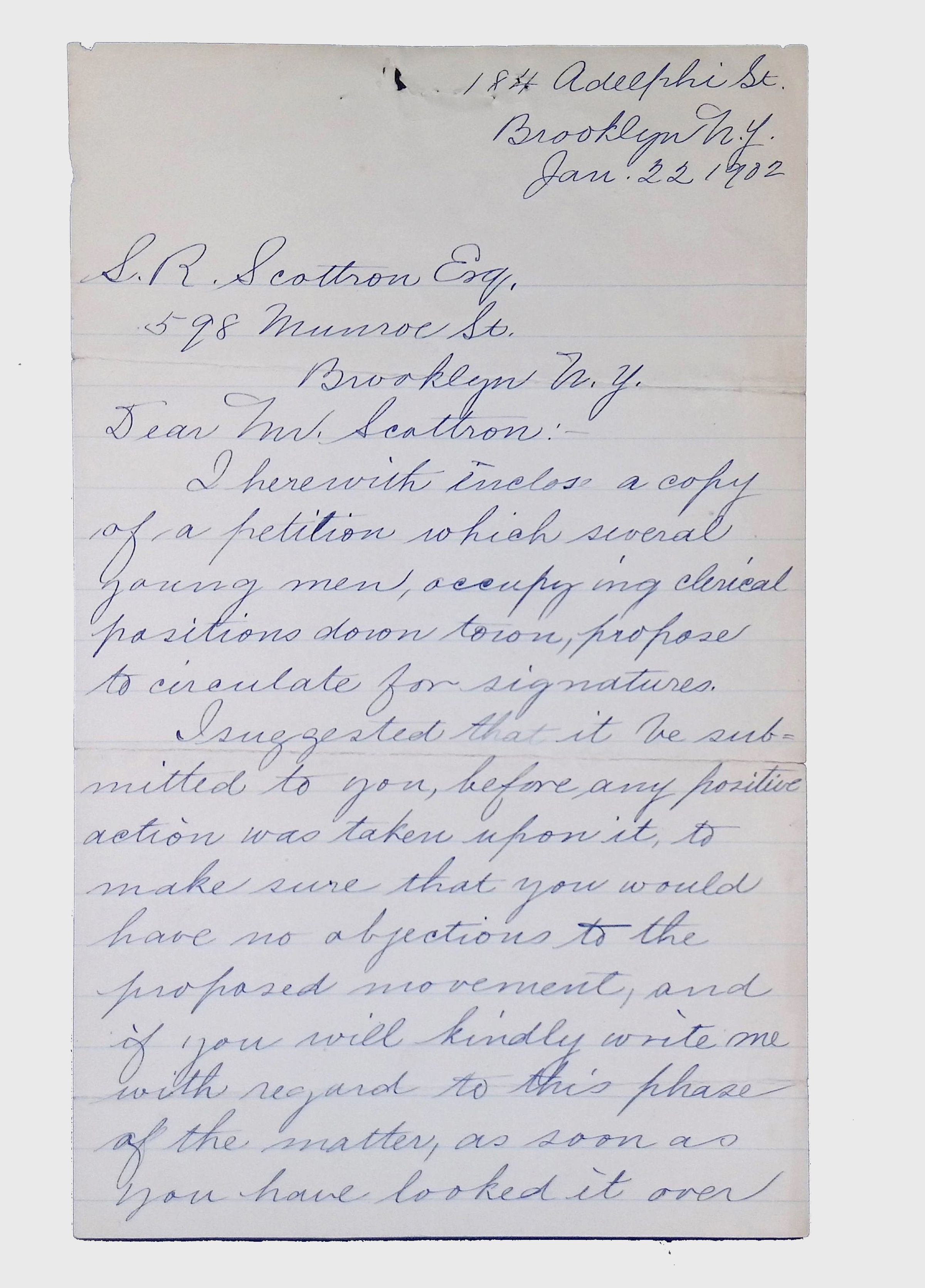 Correspondence Sent and Received, (24 folders, 1879-1923) picture number 1